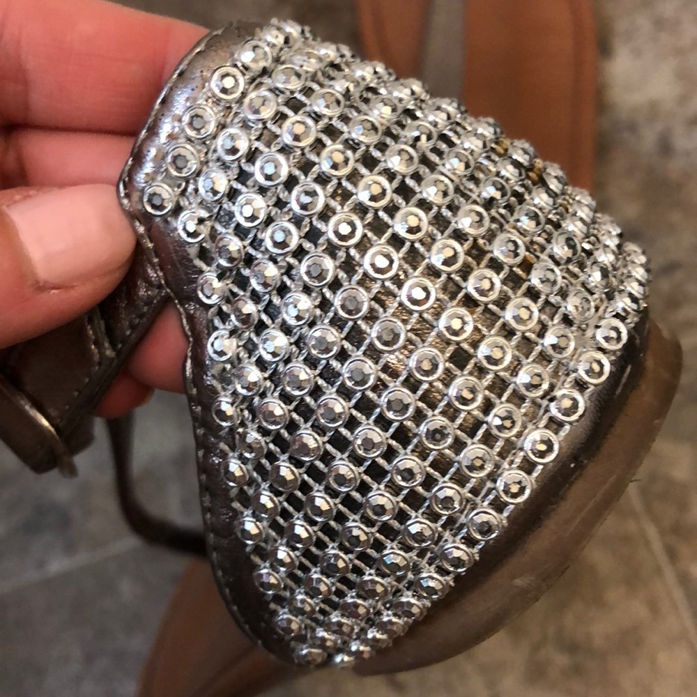 Madden Girl Pewter Embellished Sandals - Picture 7 of 8